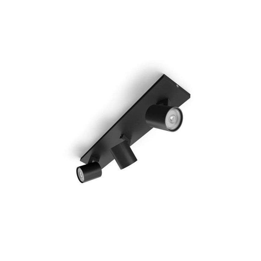 Philips - Ρυθμιζόμενο LED RGBW σημειακό φωτιστικό RUNNER 3xGU10/6,5W/230V 2700-6500K μαύρο