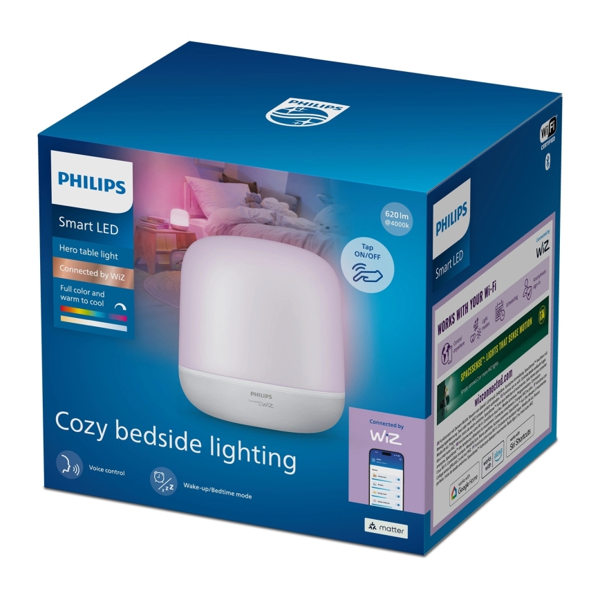 Philips - LED RGBW Ρυθμιζόμενη επιτραπέζια λάμπα αφής SMART LED/8,5W/230V 2200-6500K Wi-Fi