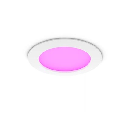 Philips - LED RGBW ρυθμιζόμενο χωνευτό φωτιστικό μπάνιου Hue SLIM LED/12W/230V 1000-20000K λευκό IP44