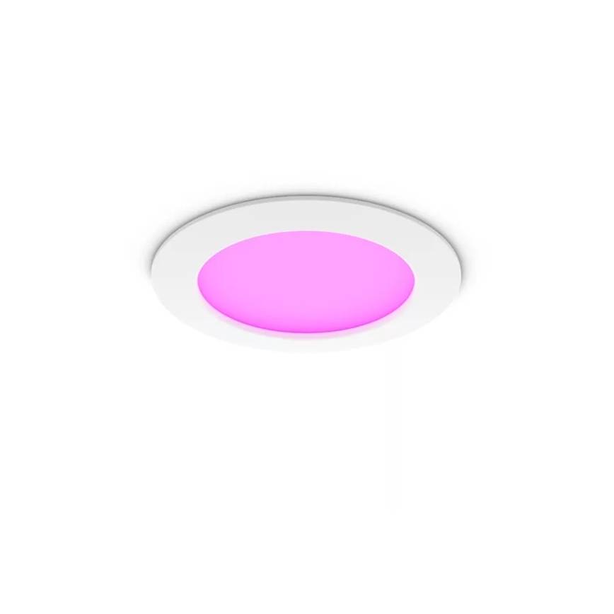 Philips - LED RGBW ρυθμιζόμενο χωνευτό φωτιστικό μπάνιου Hue SLIM LED/12W/230V 1000-20000K λευκό IP44
