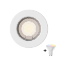 Philips - LED RGBW Ρυθμιζόμενο χωνευτό φωτιστικό PERIDOT 1xGU10/6,5W/230V 2700-6500K λευκό