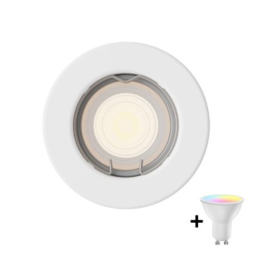 Philips - LED RGBW Ρυθμιζόμενο χωνευτό φωτιστικό PERIDOT 1xGU10/6,5W/230V 2700-6500K λευκό