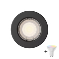 Philips - LED RGBW ρυθμιζόμενο χωνευτό φωτιστικό οροφής PERIDOT 1xGU10/6,5W/230V 2700-6500K μαύρο