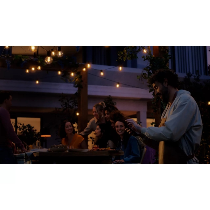 Philips - LED RGBW Επεκτάσιμη ρυθμιζόμενη γιρλάντα εξωτερικού χώρου Hue FESTAVIA 10xLED 7m IP65