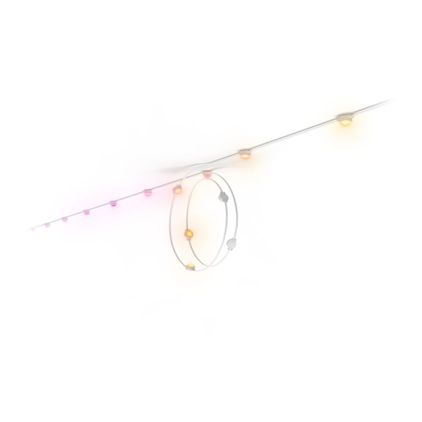 Philips - LED RGBW Επεκτάσιμη ρυθμιζόμενη εξωτερική αλυσίδα Hue FESTAVIA 16xLED 9m 1000-20000K IP65