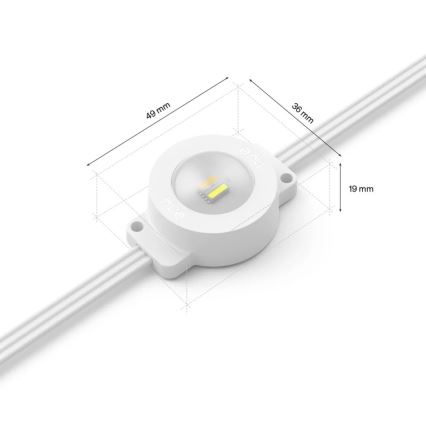 Philips - LED RGBW Επεκτάσιμη ρυθμιζόμενη εξωτερική αλυσίδα Hue FESTAVIA 16xLED 9m 1000-20000K IP65
