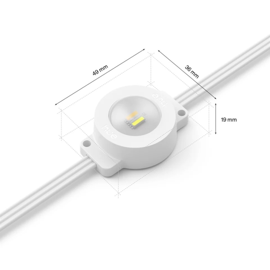 Philips - LED RGBW Επεκτάσιμη ρυθμιζόμενη εξωτερική αλυσίδα Hue FESTAVIA 16xLED 9m 1000-20000K IP65