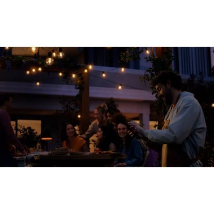 Philips - LED RGBW Σετ επέκτασης ρυθμιζόμενης έντασης για εξωτερική αλυσίδα φωτισμού Hue FESTAVIA 30xLED 21m IP65