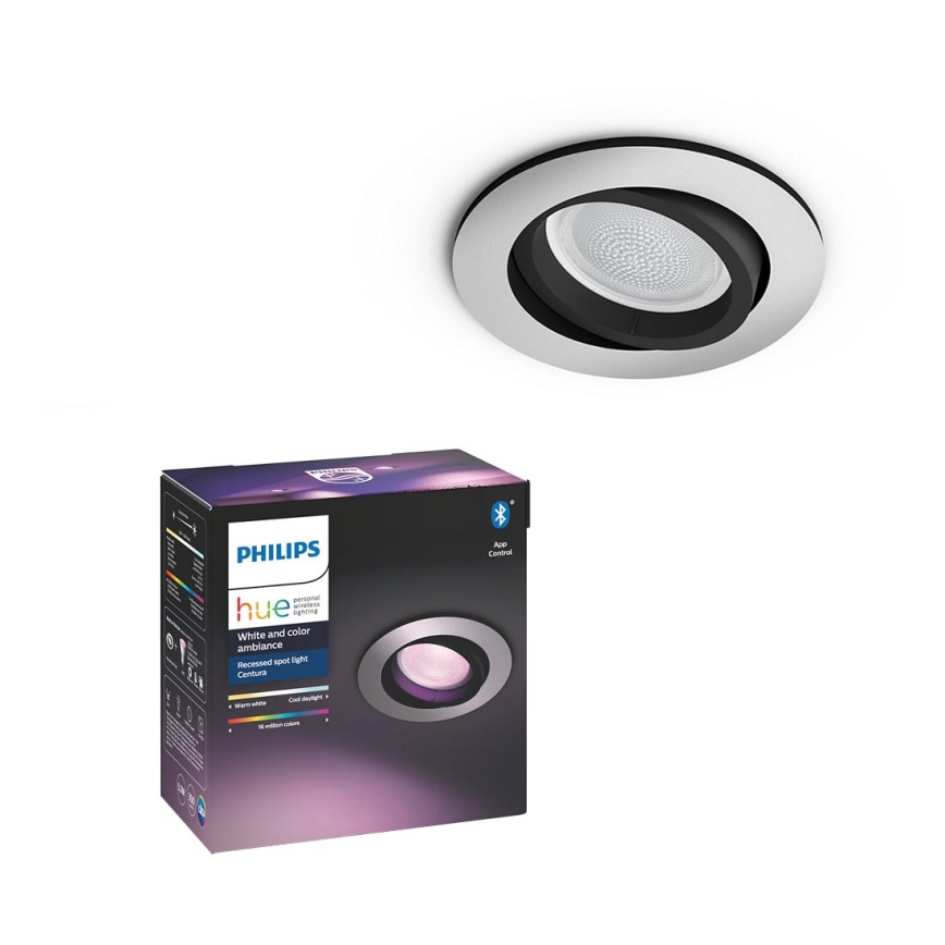 Philips - LED RGBW Κρεμαστό φωτιστικό οροφής dimming Hue CENTURA 1xGU10/5,7W/230V