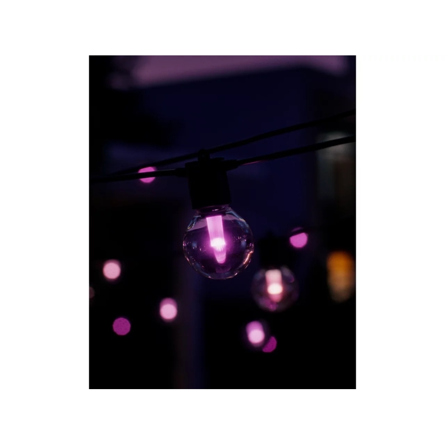 Philips - LED RGBW Ρυθμιζόμενη εξωτερική γιρλάντα Hue FESTAVIA 20xLED 14m IP65