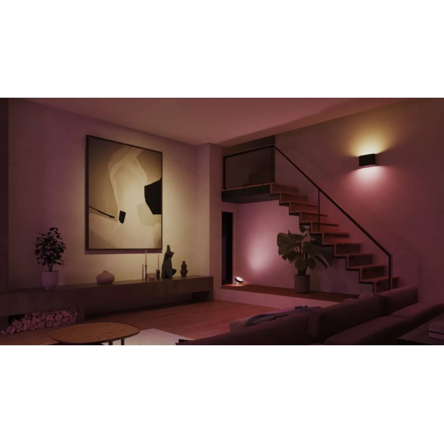 Philips - LED RGBW Dimmable φωτιστικό τοίχου εξωτερικού χώρου Hue DYMERA 2xLED/10,2W/230V 2000-6500K IP44
