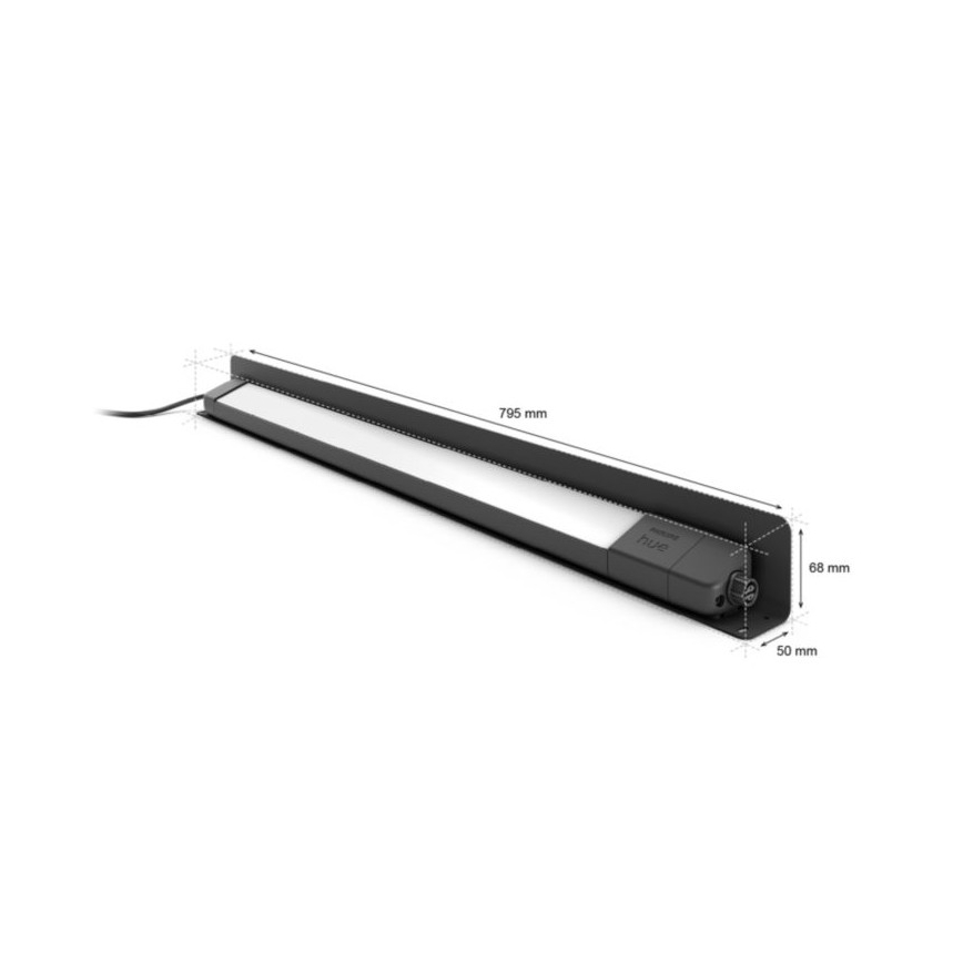 Philips - LED RGBW Φωτιστικό εξωτερικού χώρου dimming Hue White και Color Ambiance LED/20W/24V IP65