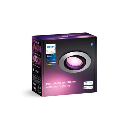 Philips - LED RGBW Χωνευτό φωτιστικό οροφής dimming Hue CENTURA 1xGU10/4,2W/230V 2000-6500K