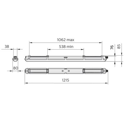 Philips - LED Τεχνικό φωτιστικό τύπου φθορισμού CORELINE LED/25W/230V 120 cm IP66