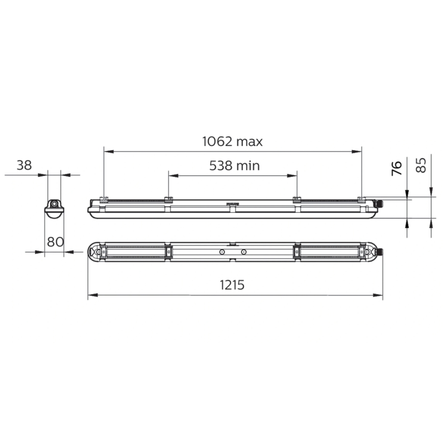 Philips - LED Τεχνικό φωτιστικό τύπου φθορισμού CORELINE LED/25W/230V 120 cm IP66