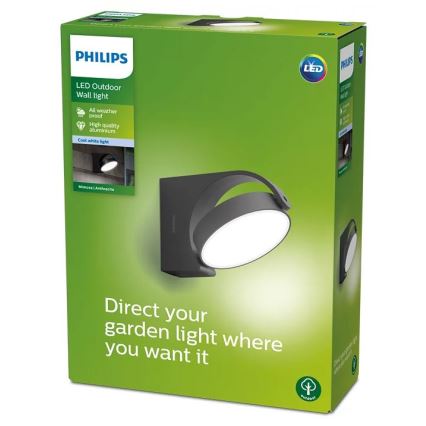 Philips - Εξωτερικό επιτοίχιο φωτιστικό LED/7W/230V 4000K IP44