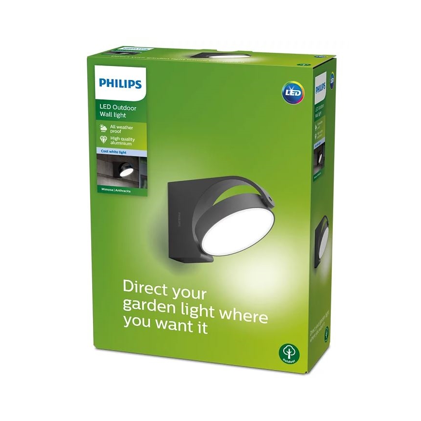 Philips - Εξωτερικό επιτοίχιο φωτιστικό LED/7W/230V 4000K IP44