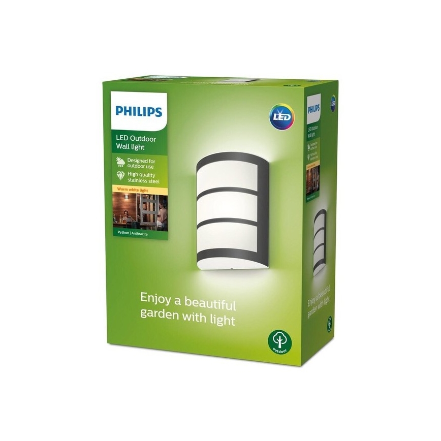 Philips - LED Εξωτερικό φωτιστικό τοίχου LED/6W/230V 2700K IP44