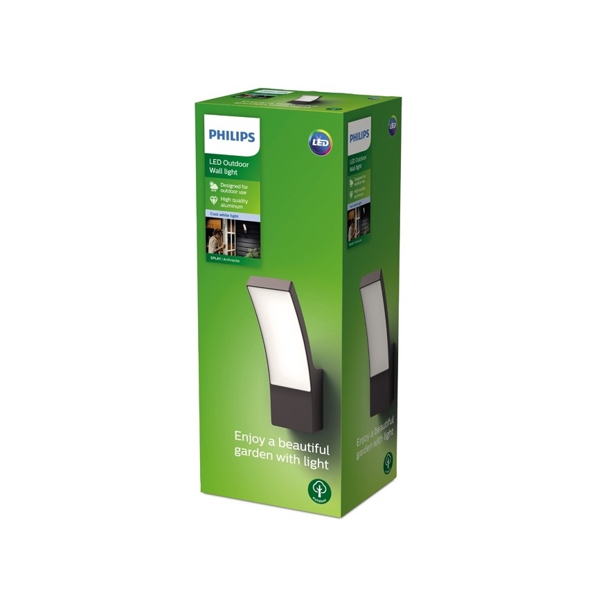 Philips - LED Εξωτερικό φωτιστικό τοίχου LED/12W/230V 4000K IP44