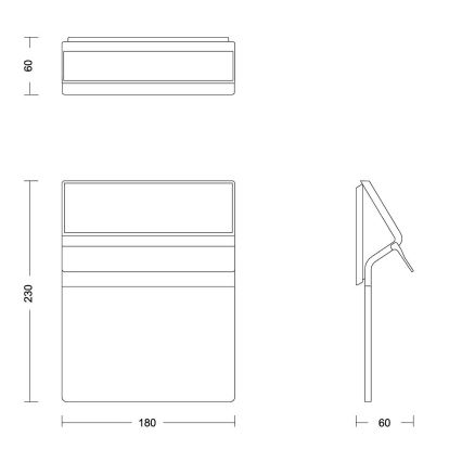 Philips - Ηλιακό φωτιστικό αριθμού κατοικίας ENKARA LED/0,2W/3,7V 1800 mAh IP44