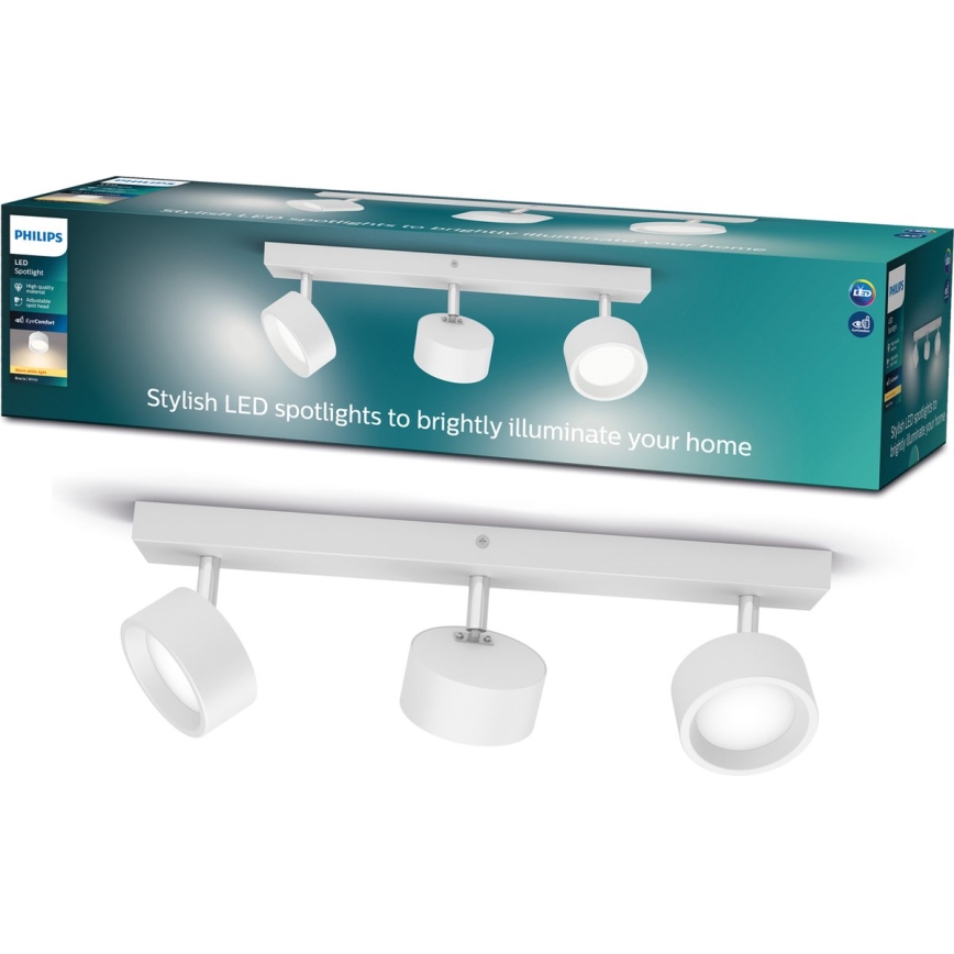 Philips - LED Σποτ 3xLED/5,5W/230V λευκό