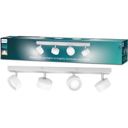 Philips - LED Σποτ 4xLED/5,5W/230V λευκό