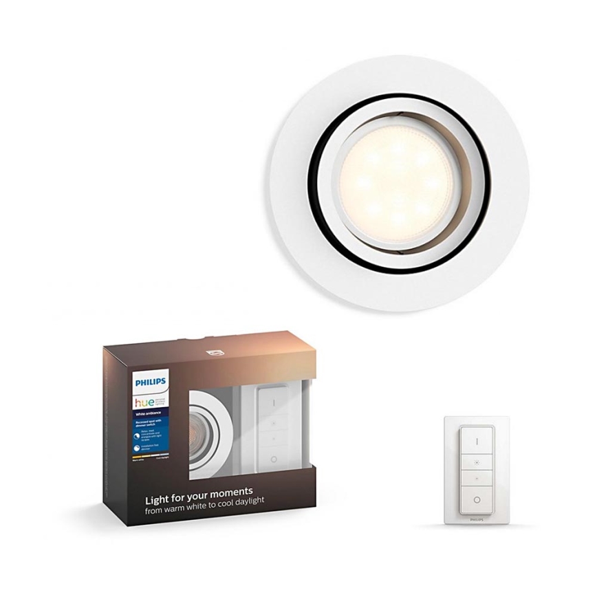 Philips - LED Φως dimmer Hue MILLISKIN 1xGU10/5,5W/230V