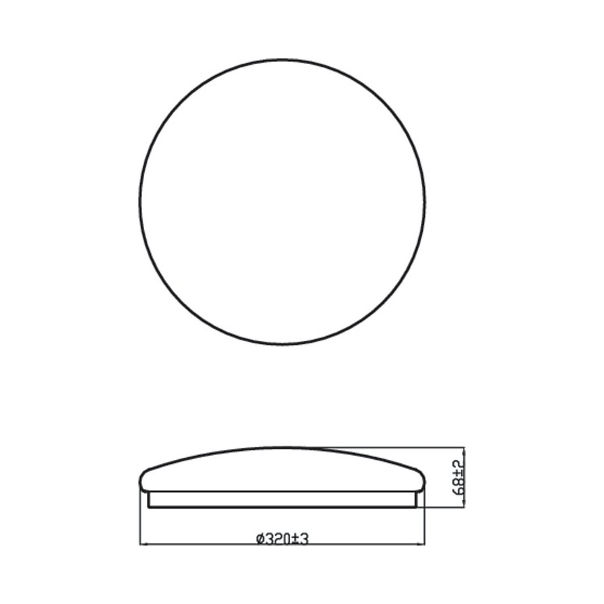 Philips - LED Φως οροφής MOIRE LED/17W/230V