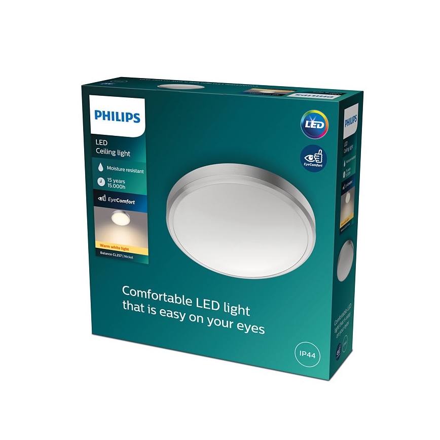 Philips - LED Φως οροφής μπάνιου BALANCE LED/17W/230V IP44