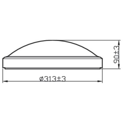 Philips - LED Φως οροφής μπάνιου BALANCE LED/17W/230V IP44