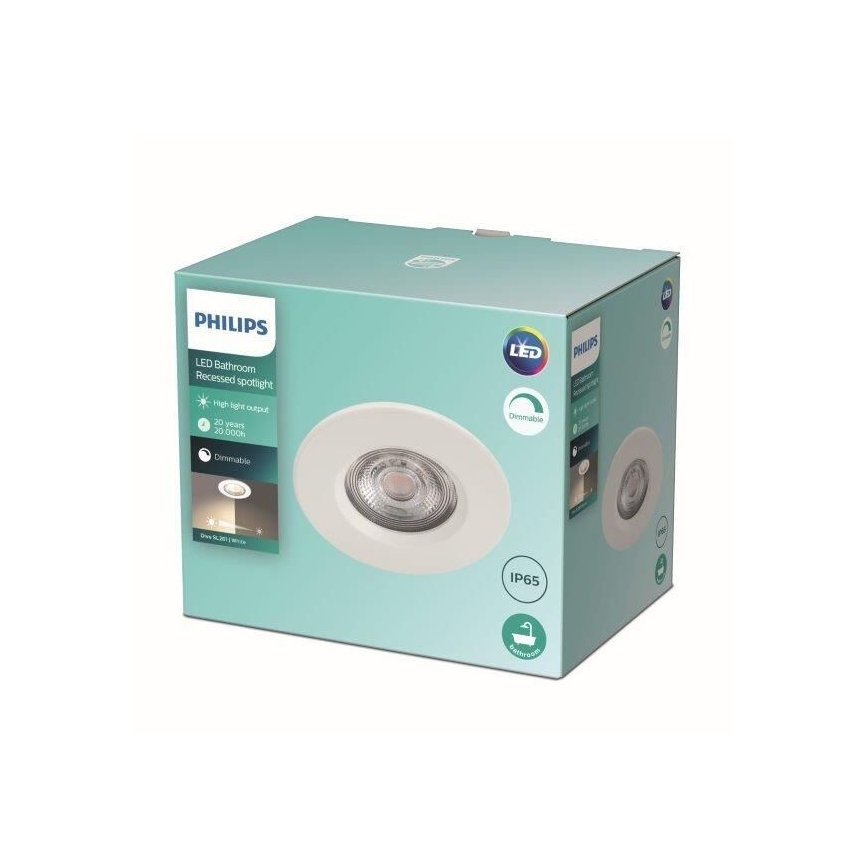 Philips - LED Φωτιστικό μπάνιου με ρύθμιση φωτισμού LED/5W/230V 2700K IP65