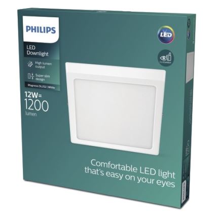 Philips - LED Φωτιστικό οροφής LED/12W/230V 2700K λευκό