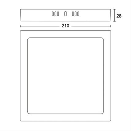 Philips - LED Φωτιστικό οροφής LED/12W/230V 2700K λευκό