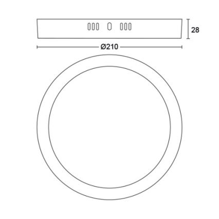 Philips - LED Φωτιστικό οροφής LED/12W/230V 2700K μαύρο