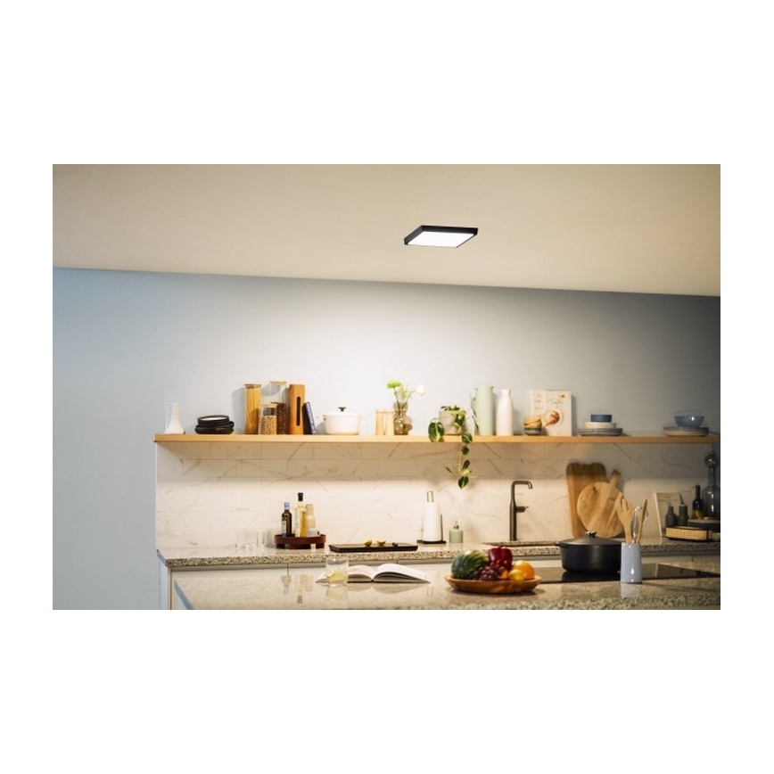 Philips - LED Φωτιστικό οροφής LED/12W/230V 2700K μαύρο