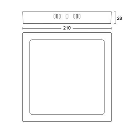 Philips - LED Φωτιστικό οροφής LED/12W/230V 2700K μαύρο