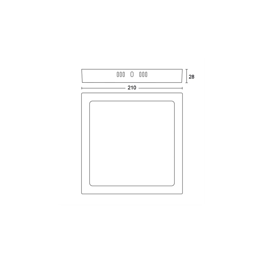 Philips - LED Φωτιστικό οροφής LED/12W/230V 2700K μαύρο