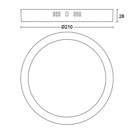 Philips - LED Φωτιστικό οροφής  LED/12W/230V 4000K λευκό