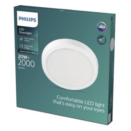Philips - LED Φωτιστικό οροφής LED/20W/230V 2700K λευκό