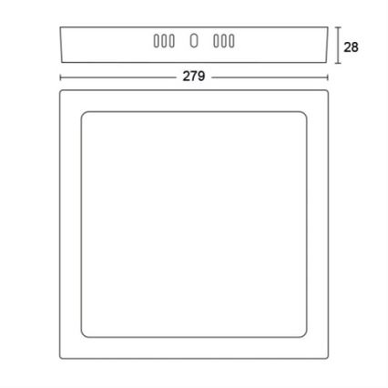 Philips - LED Φωτιστικό οροφής LED/20W/230V 2700K λευκό