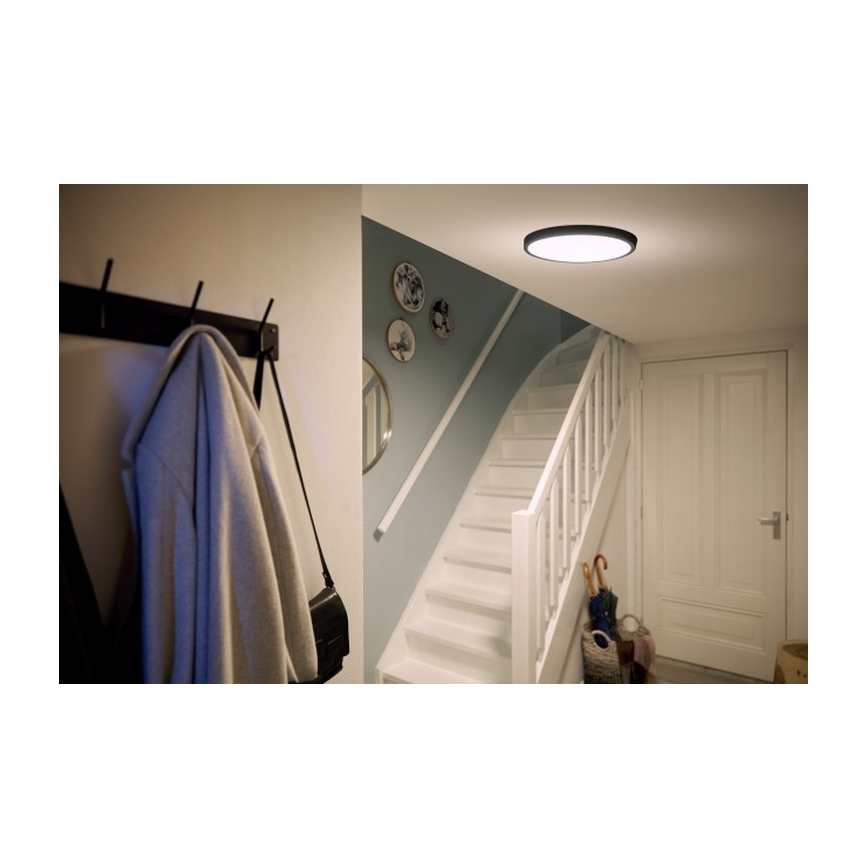 Philips - LED Φωτιστικό οροφής LED/20W/230V 2700K μαύρο