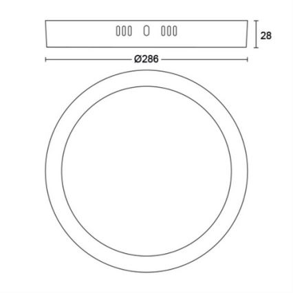 Philips - LED Φωτιστικό οροφής LED/20W/230V 2700K μαύρο