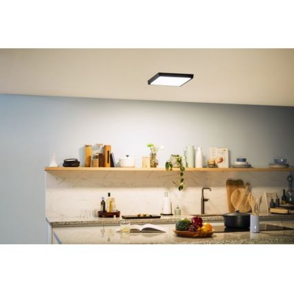 Philips - LED Φωτιστικό οροφής LED/20W/230V 2700K μαύρο