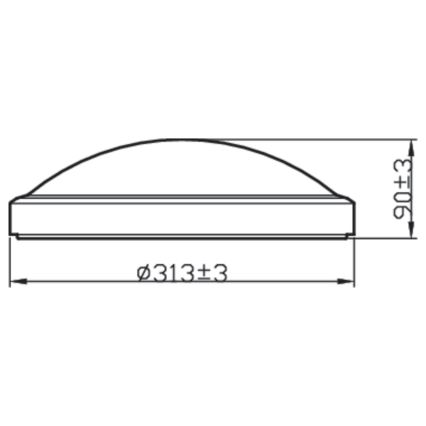 Philips - LED Φωτιστικό οροφής μπάνιου BALANCE LED/17W/230V IP44