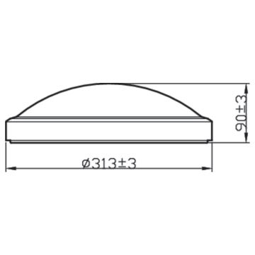 Philips - LED Φωτιστικό οροφής μπάνιου LED/17W/230V IP44