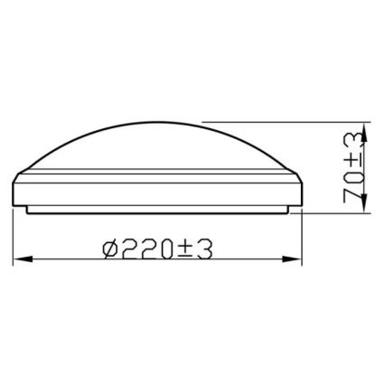 Philips - LED Φωτιστικό οροφής μπάνιου LED/6W/230V 2,700K IP44