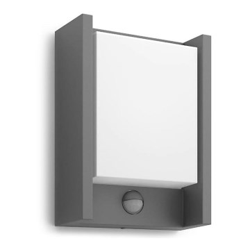 Philips - LED Φωτιστικό τοίχου εξωτερικού χώρου με αισθητήρα ARBOUR LED/3,8W/230V 2700K IP44