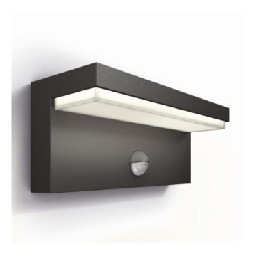 Philips - LED Φωτιστικό τοίχου εξωτερικού χώρου με αισθητήρα BUSTAN LED/3,8W/230V 4000K IP44