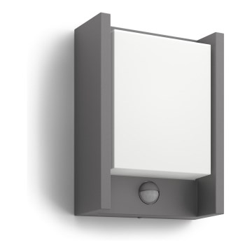 Philips - LED Φωτιστικό τοίχου εξωτερικού χώρου με αισθητήρα LED/6W 4000K IP44