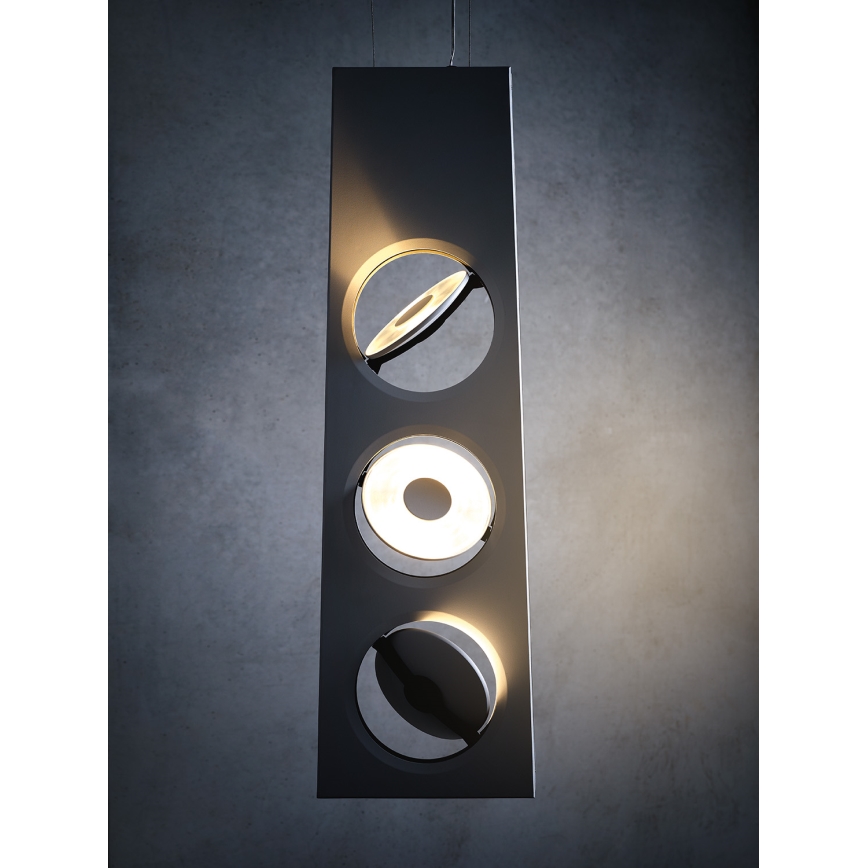 Philips Lirio 40609/31/16 - Πολύφωτο dimmer LED σε σχοινί CIRCULIS 3xLED/13W/230V